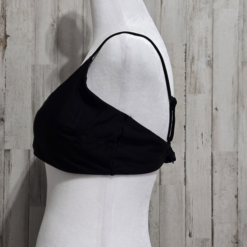 Aerie Black Scoop Bikini Swim Top Size XL - Picture 3 of 10